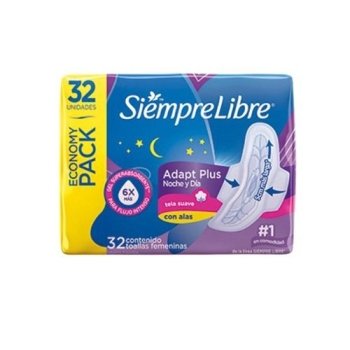 SIEMPRE LIBRE ADAPT PLUS NOC/DIA 32 UNID 90525