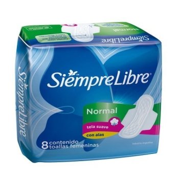 SIEMPRE LIBRE NORMAL C/ALAS 8 UNID 61958