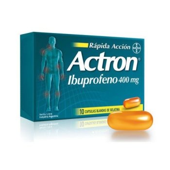 ACTRON 400 MG 10 CAP BLANDAS                       3441
