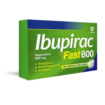 IBUPIRAC FAST 800 MG 10 CAP BLANDAS 78014