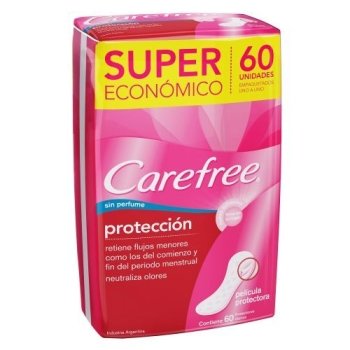 CAREFREE PROTECCION S/PERFUME 60 UNID 15882