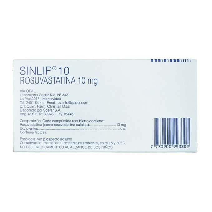 SINLIP 10 MG 60 COMP - Farmacia Pitagoras - Malvin, Punta gorda, zona ...
