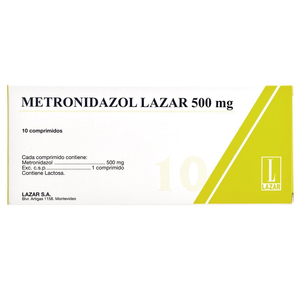 METRONIDAZOL 500 MG 10 COMP - Imagen 2
