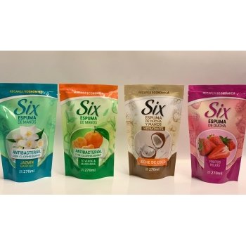 SIX ESPUMA BAÑO FRUTOS ROJOS 270 ML DP 92237